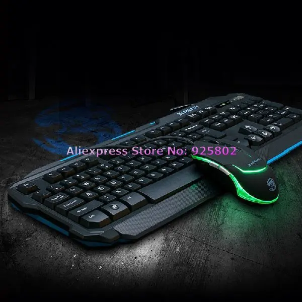 X-LSWAB X-S818 Waterproof USB Wired Gaming keyboard LED Mouse Set | Компьютеры и офис