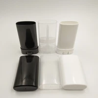 50pcslot 15ml empty plastic white black and clear oval big lip balm deodorant tube container