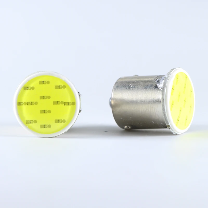 Joneaz 10x bombillas S25 P21W 1156 BA15S 1157 BA15D 3 Вт 12 В COB Автомобильные светодиодные лампы