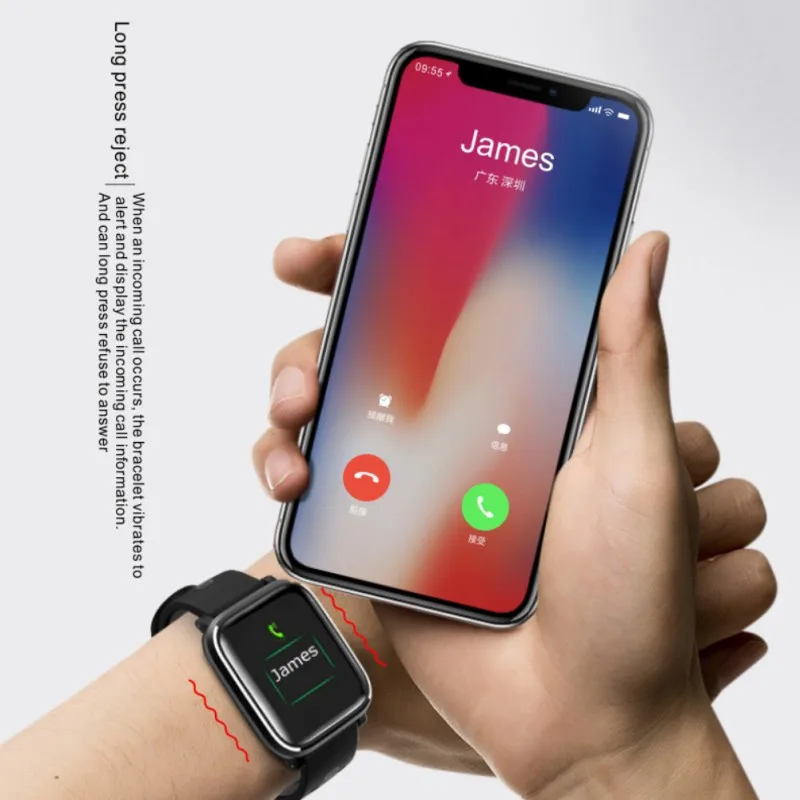 Спорт IP67 Фитнес Смарт-Браслет Водонепроницаемый 3D динамический монитор