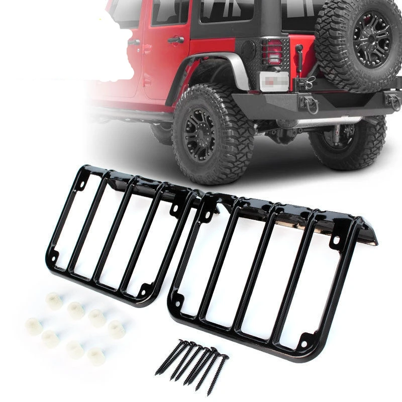 Задний фонарь декоративная накладка для задних фонарей защита для Jeep Wrangler JK Sahara Rubicon Sports Freedom автозапчасти аксессуары