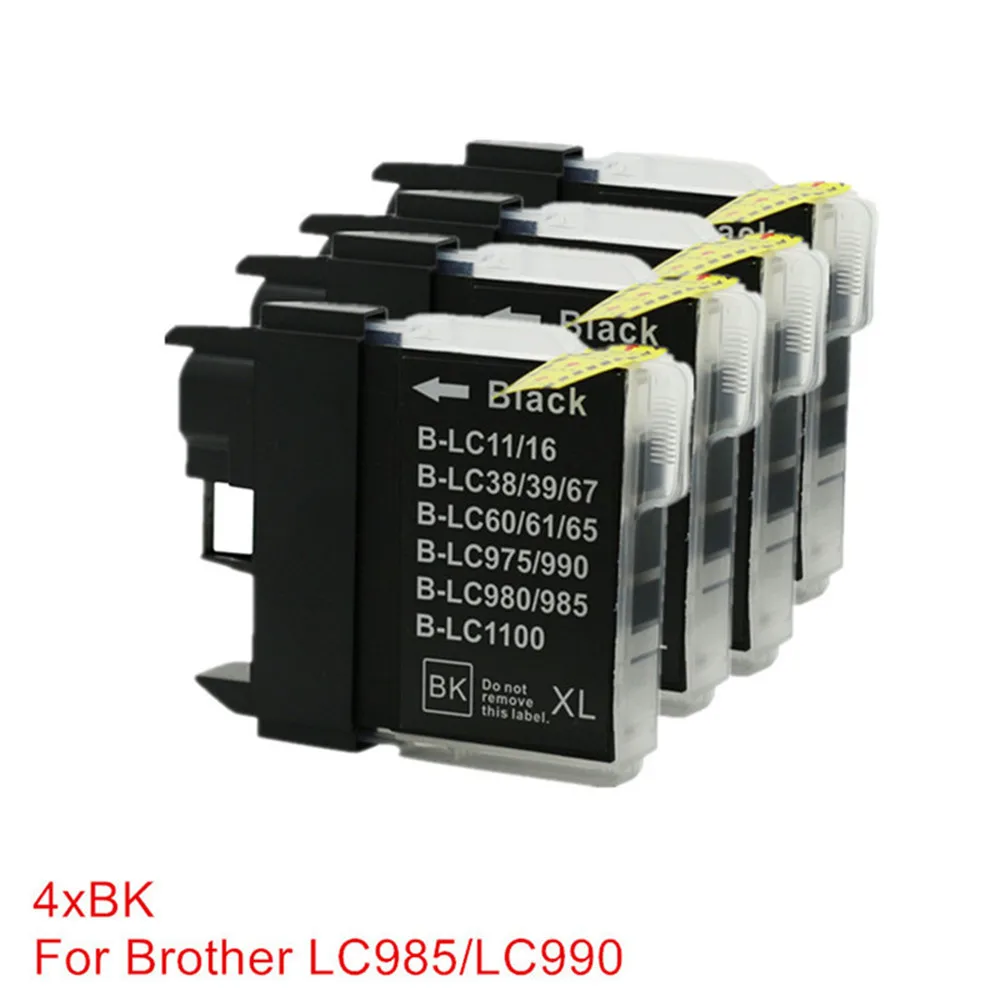 Чернильные картриджи LC980 LC 985 LC 975 совместимый для брата MFC-5490CW MFC-5890CN MFC-6490CN MFC-6490CW струйный принтер - Цвет: 4BK