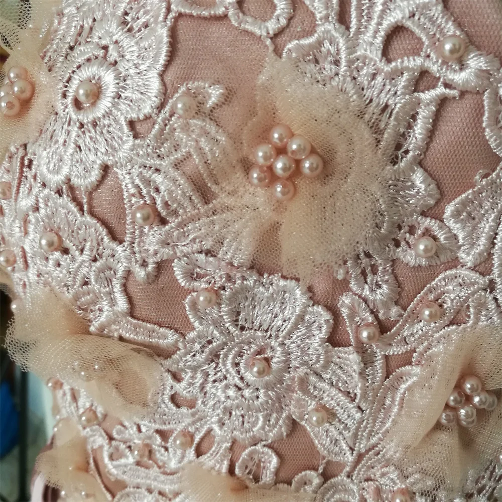 JIERUIZE пыльное розовое винтажное кружевное длинное вечернее платье с аппликацией