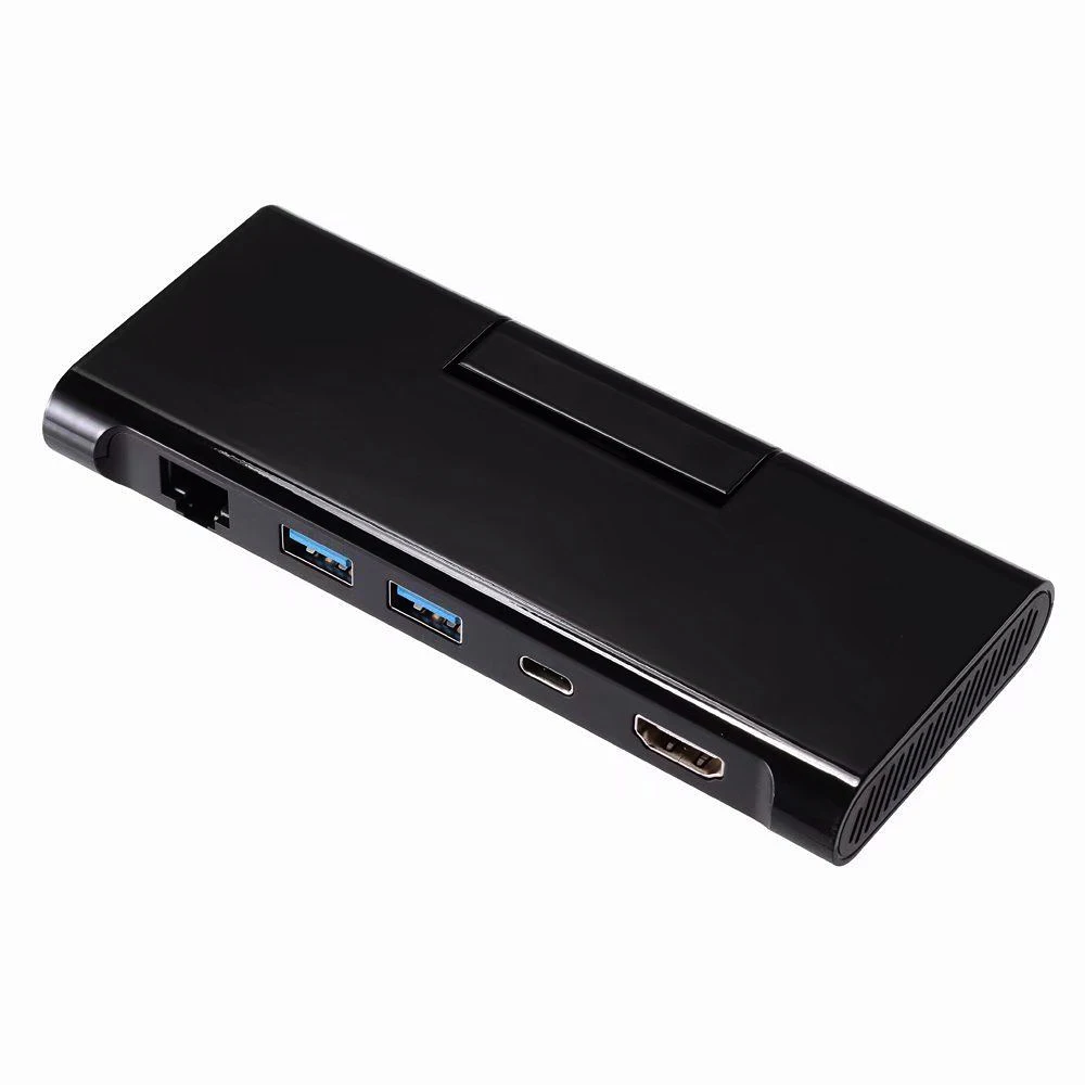 Адаптер 5 в 1 Type C для 4K HDMI RJ45 USB 3 0 Hub Ethernet PD зарядное устройство Samsung Galaxy