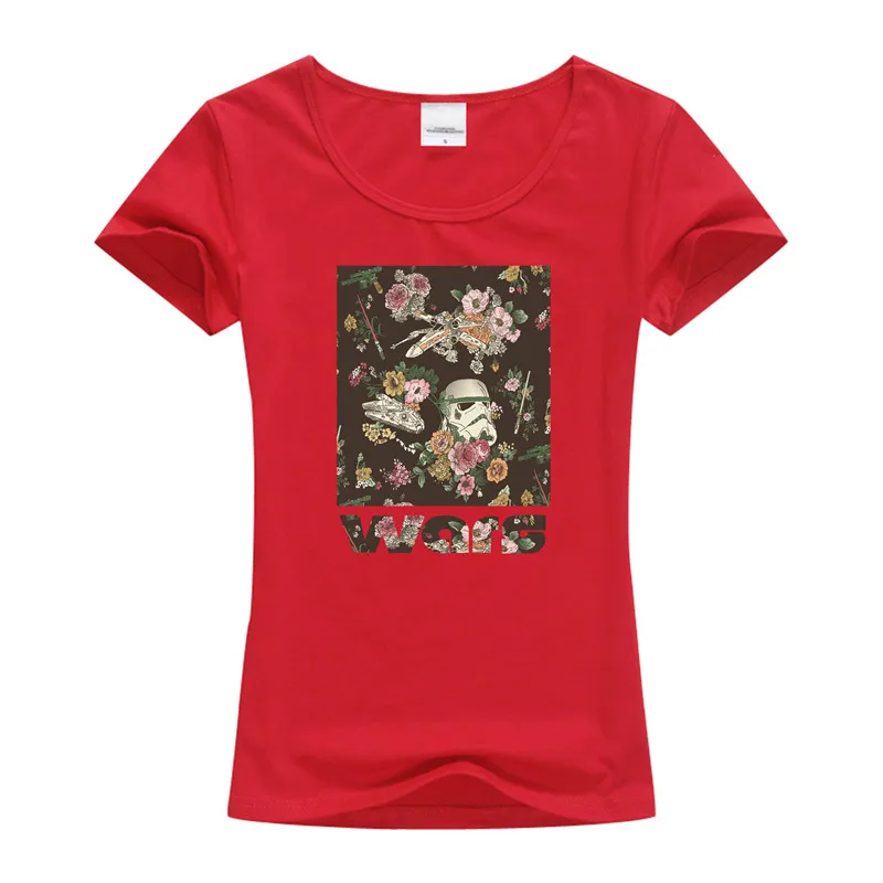 2016 женская футболка Звездные войны Пробуждение силы Повседневная рубашка модная