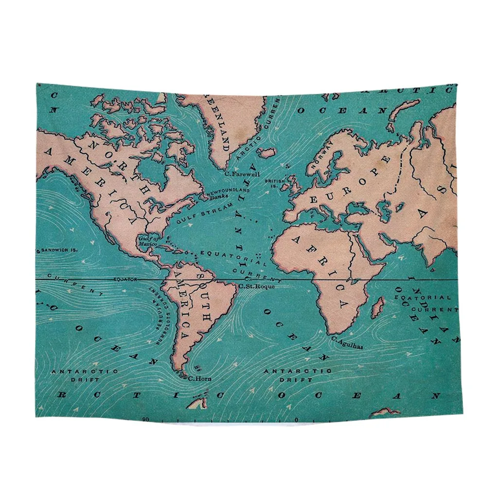 Gajjar винтажный гобелен в скандинавском стиле Настенный полиэстер пляжное