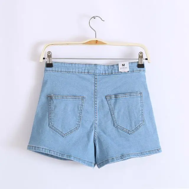 H51520 Oufan summer new Korean version was thin elastic waist denim shorts hot pants big yards | Женская одежда