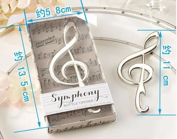 DHL бесплатная доставка уникальные свадебные сувениры Симфония хром открывалка