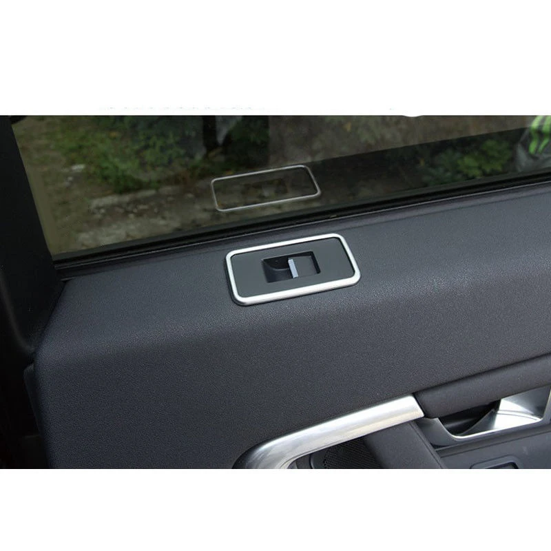 4 шт./компл. Серебристая накладка на переключатель двери автомобиля окна высокое