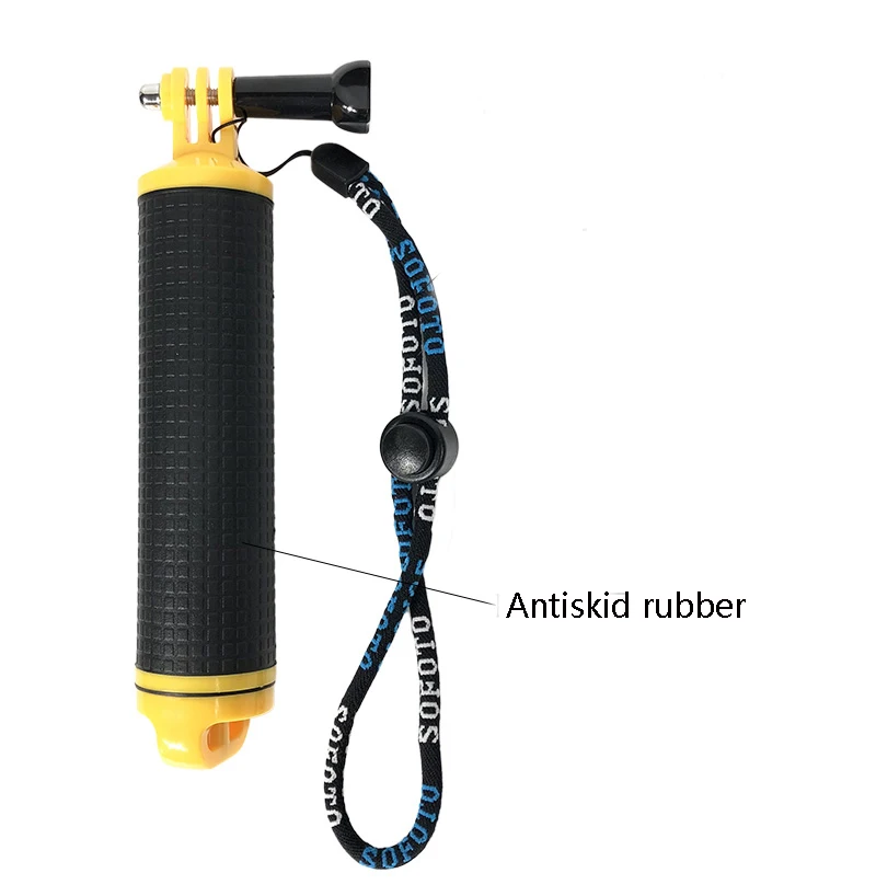 Резиновый нескользящий мини штатив с плавающей ручкой для GoPro HERO 9 8 7 6 5 4 Sjcam YI EKEN