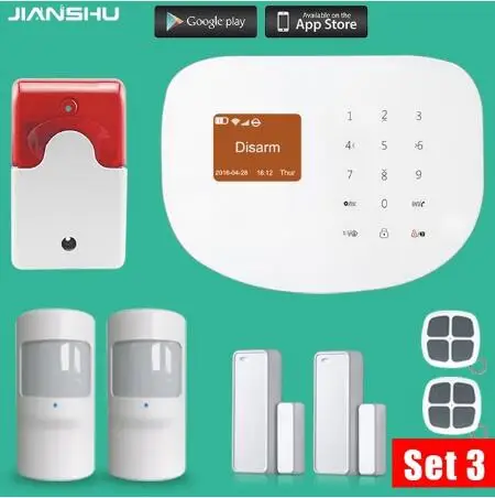 Оригинальная Wi-Fi gsm сигнализация с сенсорной клавиатурой IOS Android APP 433 МГц домашняя