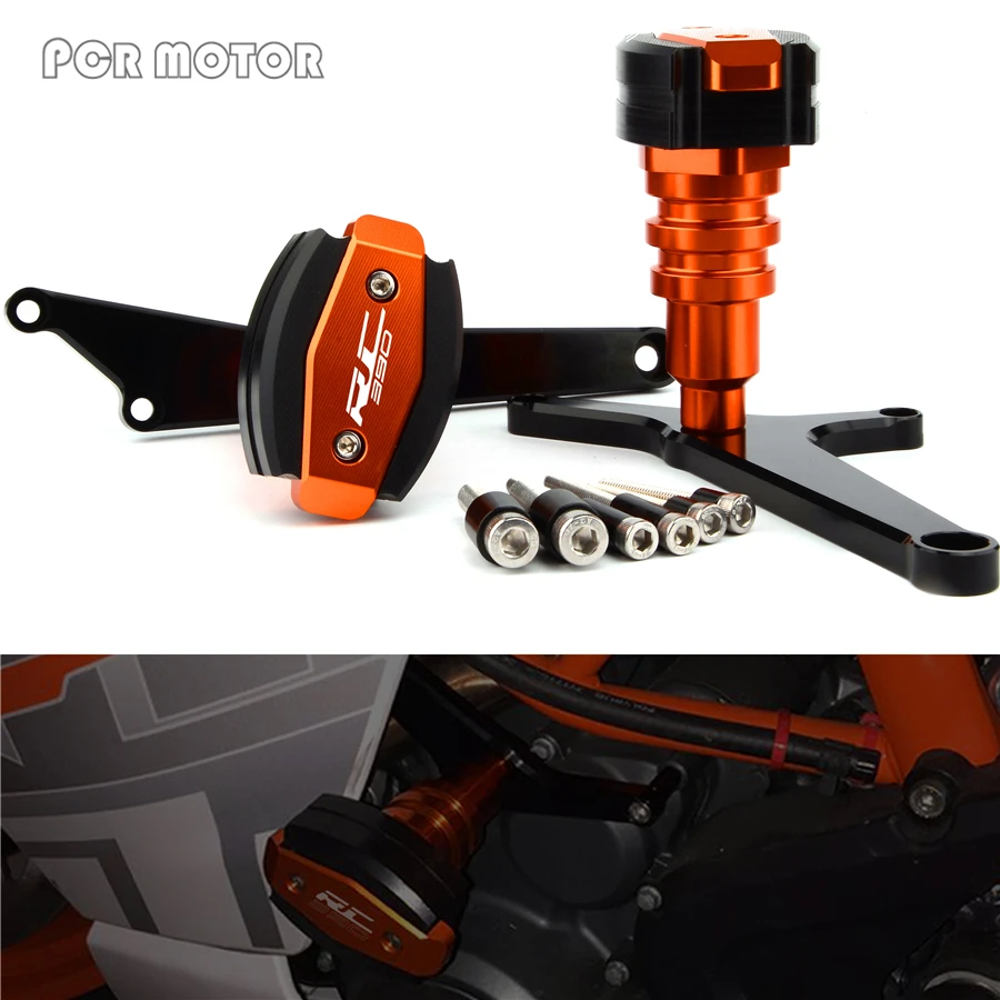 2017 новая защита от падения для KTM RC 390 RC390 2014 2015 2016 CNC Рама мотоцикла ползунки анти