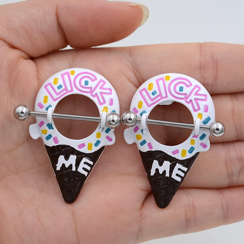 Серьги гвоздики для пирсинга сосков 14 г 1 6 х24 мм пара|body jewellery|piercing 14gcute nipple rings |