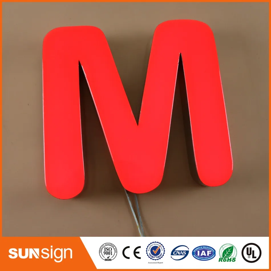 wholesale channel letter signs trim cap sign