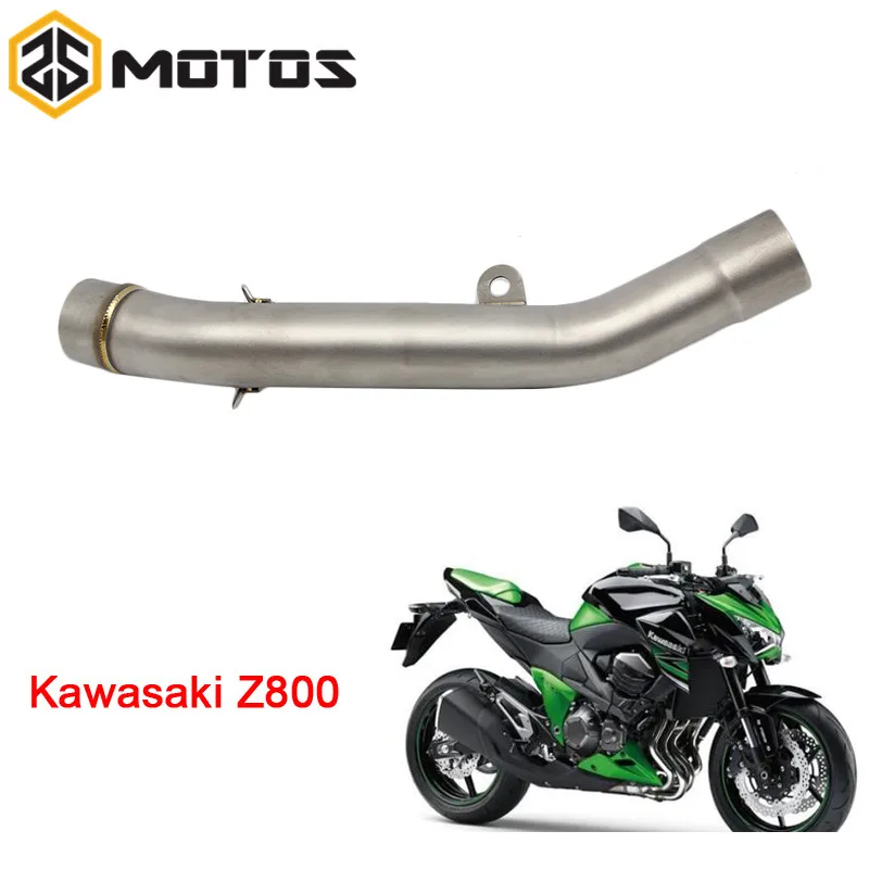 ZS мотоциклетный Средний глушитель выхлопной трубы круглый для Kawasaki Z800 2013-2016 без |