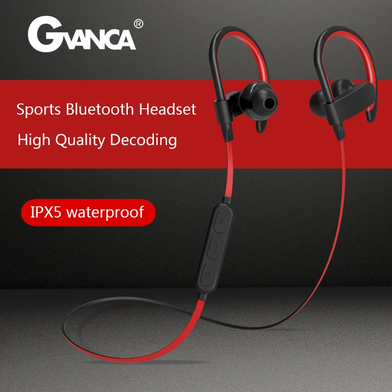 GVANCA YX23 Bluetooth беспроводные наушники спортивные гарнитура с микрофоном IPX 5