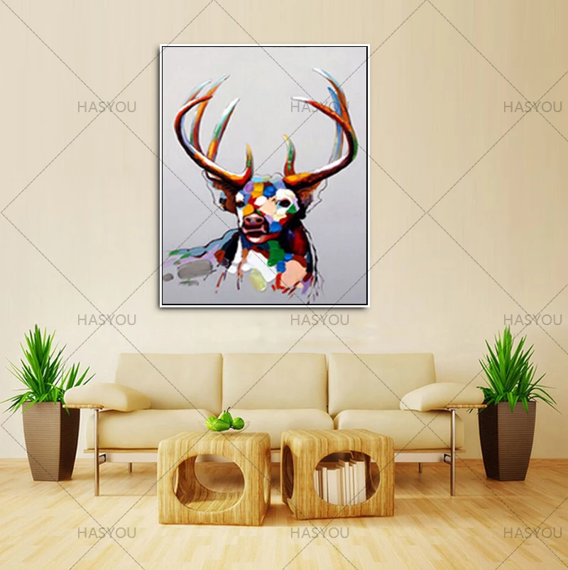 2017 ручная роспись маслом абстрактная Современная Большая настенная живопись