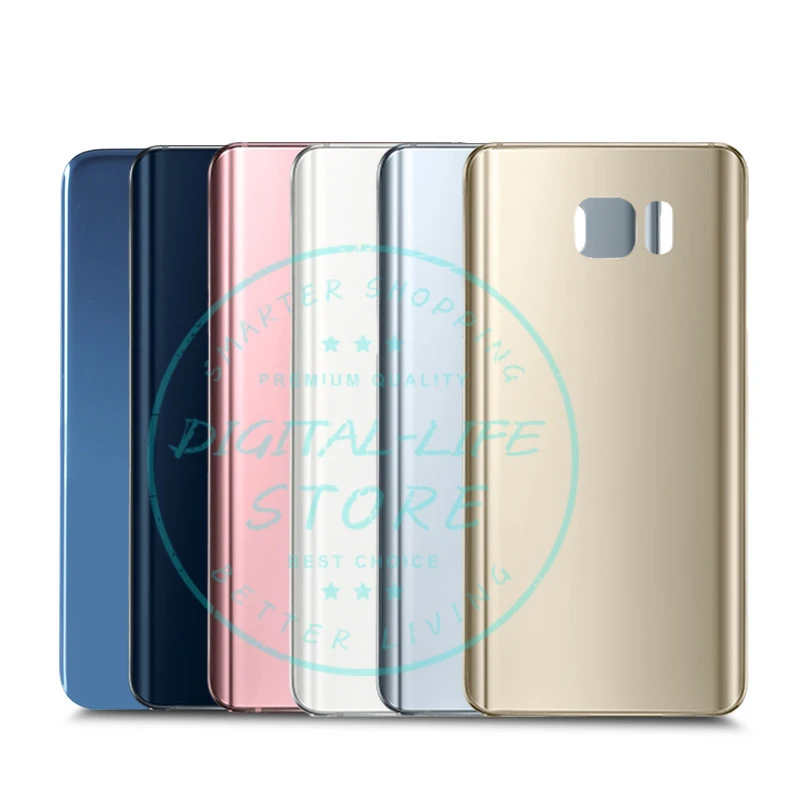 Для Galaxy S7 G930 стеклянная задняя крышка для Samsung Edge G935 корпуса двери 3 м запасные