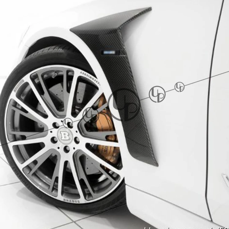 W222 Углеродные крылья для S63 S65 B Стиль карбоновое волокно крыло вентиляционное отверстие~ год сухой материал из углеродного волокна