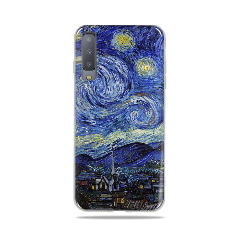 Чехлы для телефонов с Микки Маусом Samsung Galaxy A7 2018 силиконовый чехол цветная задняя