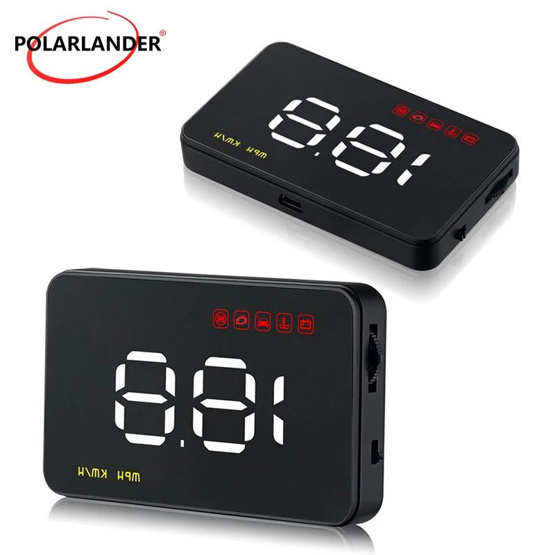 Система сигнализации OBD 2 Цифровой Автомобильный спидометр проектор скорости