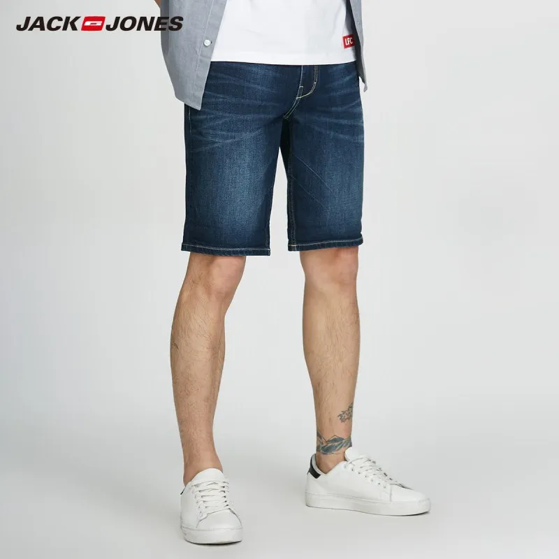 JackJones мужские повседневные потертые прямые облегающие джинсовые шорты до колена