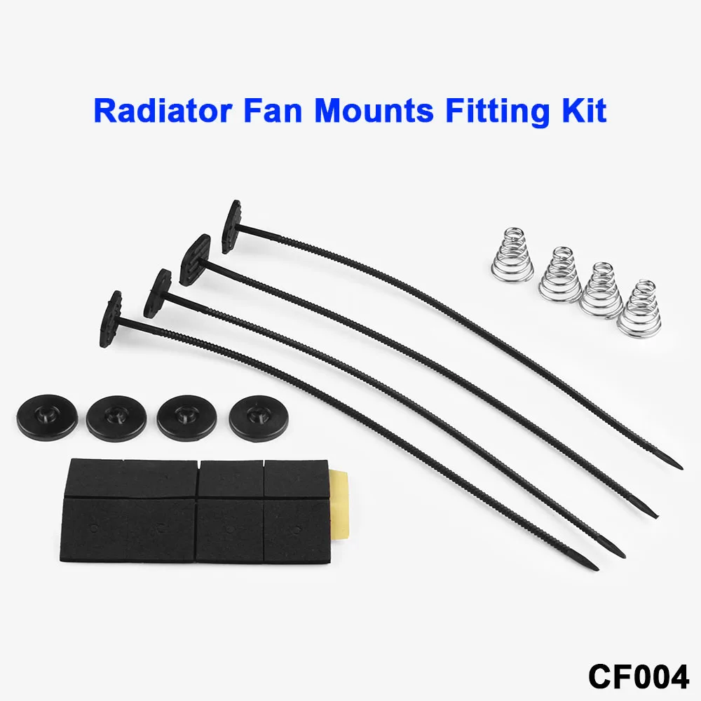 Foam Pads Replacement Universal Repair Electric Auto Modified Fan Cooling Radiator kit Plastic+Stainless Steel | Автомобили и