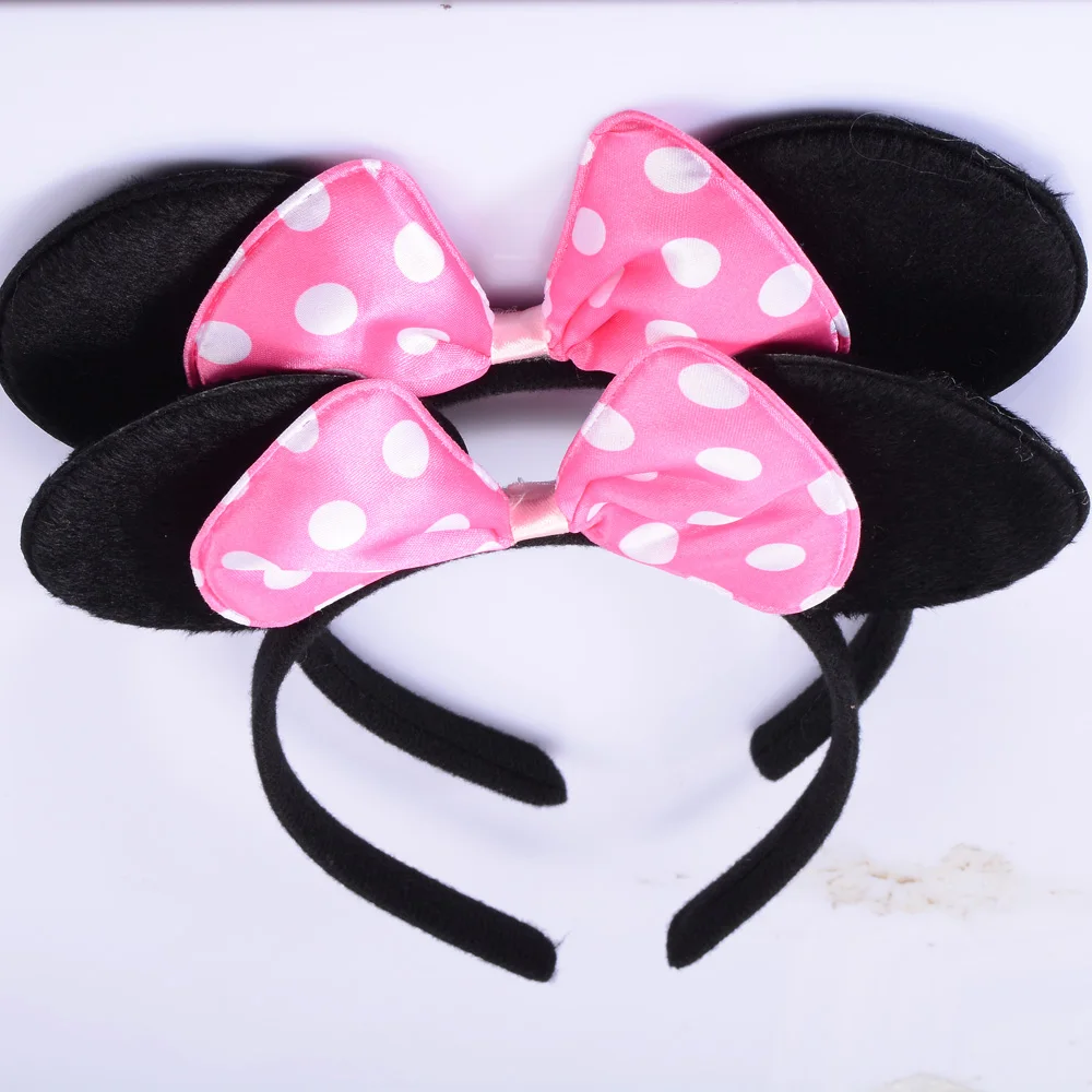 Повязка на голову с бантом Минни-Маус 4 шт. | Дом и сад