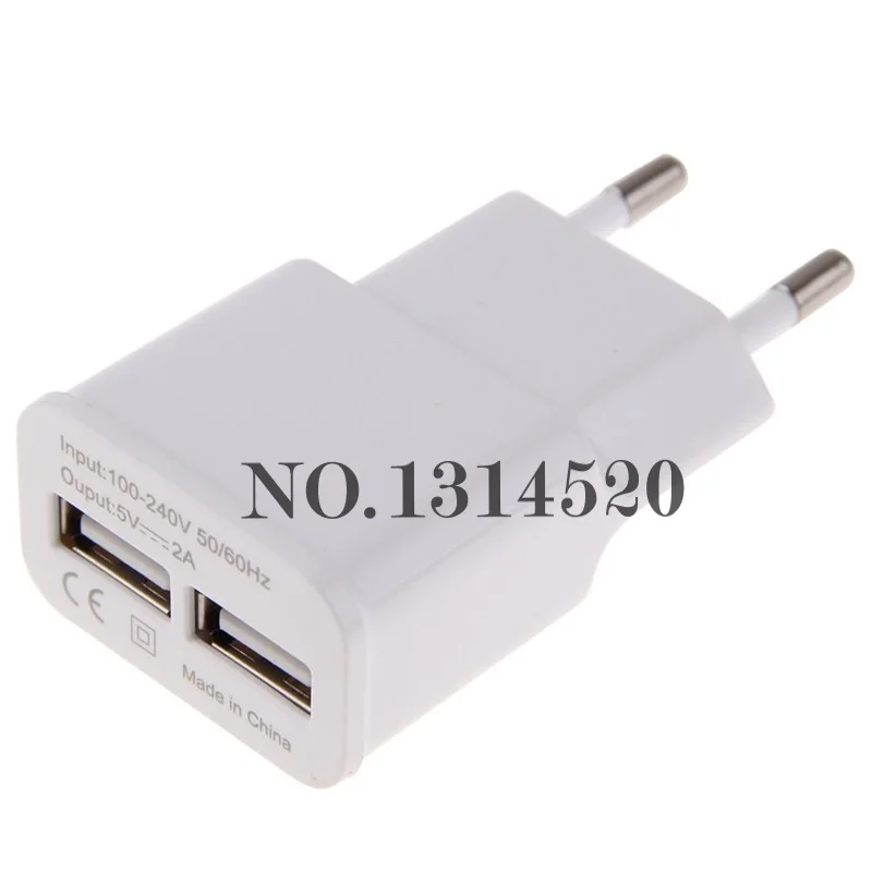 Zerosky US EU штепсельная вилка 5 в 2 А двойное USB настенное зарядное устройство