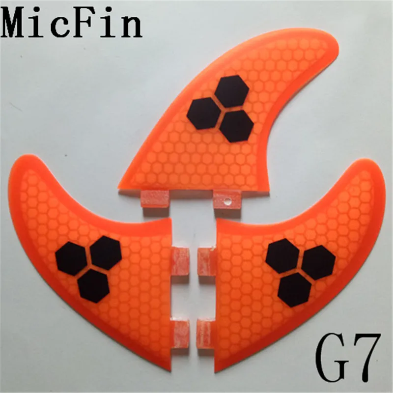 Micfin quillas surf вафельная fcs плавники стекловолокна досок для серфинга плавники три ребра размер M-G5