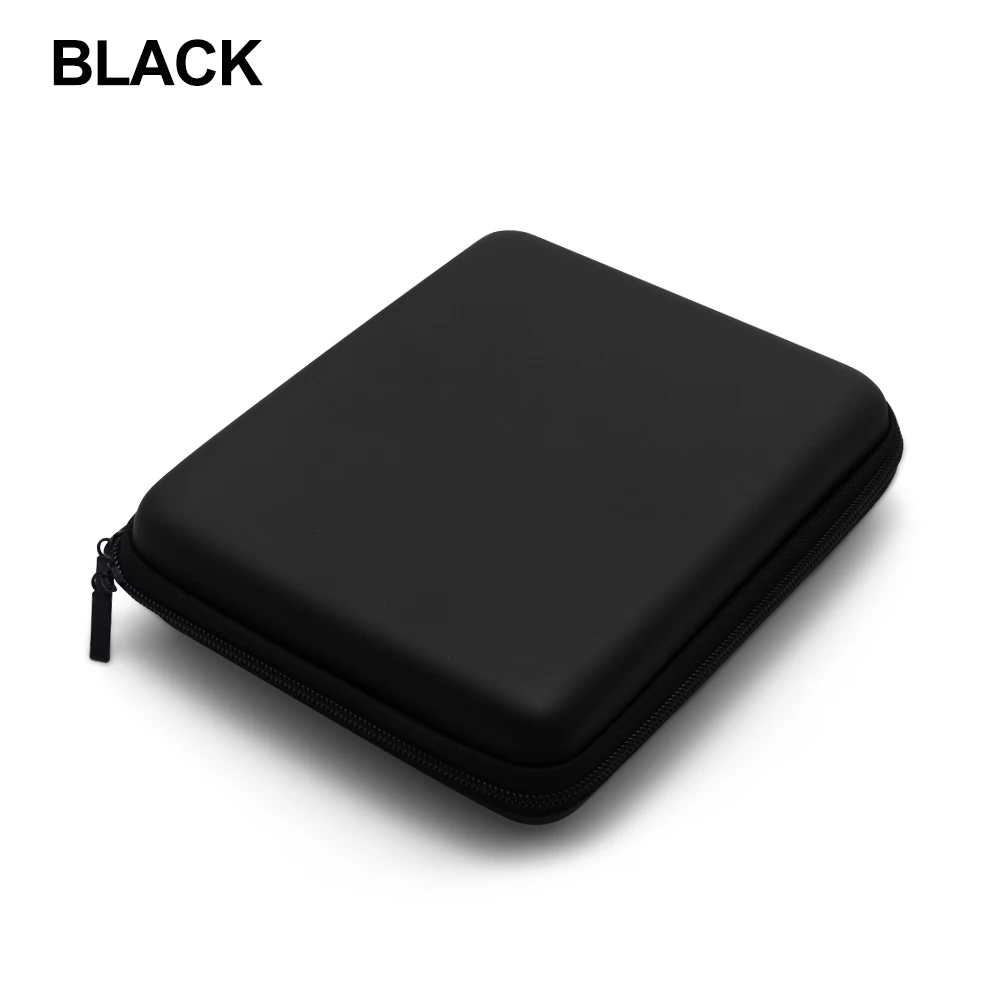 BLACK 1 шт. многофункциональный чехол для кабеля, чехол для путешествий, чехол для хранения игровых карт, Противоударная коробка, защитная сумка на молнии для nintendo для 2D - Цвет: BLACK