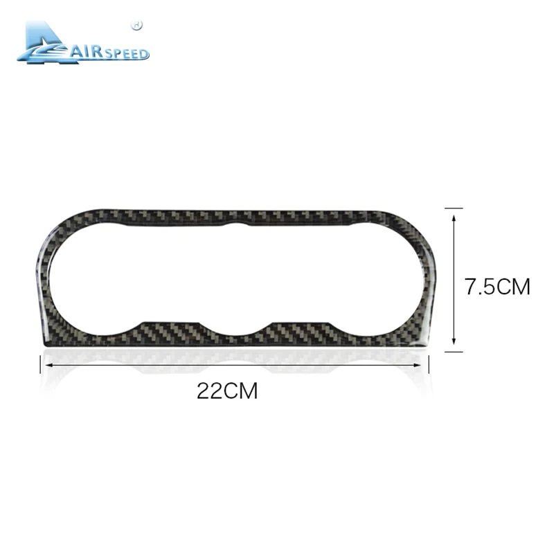 Автомобильная наклейка AIRSPEED из углеродного волокна для кондиционера рамы Subaru