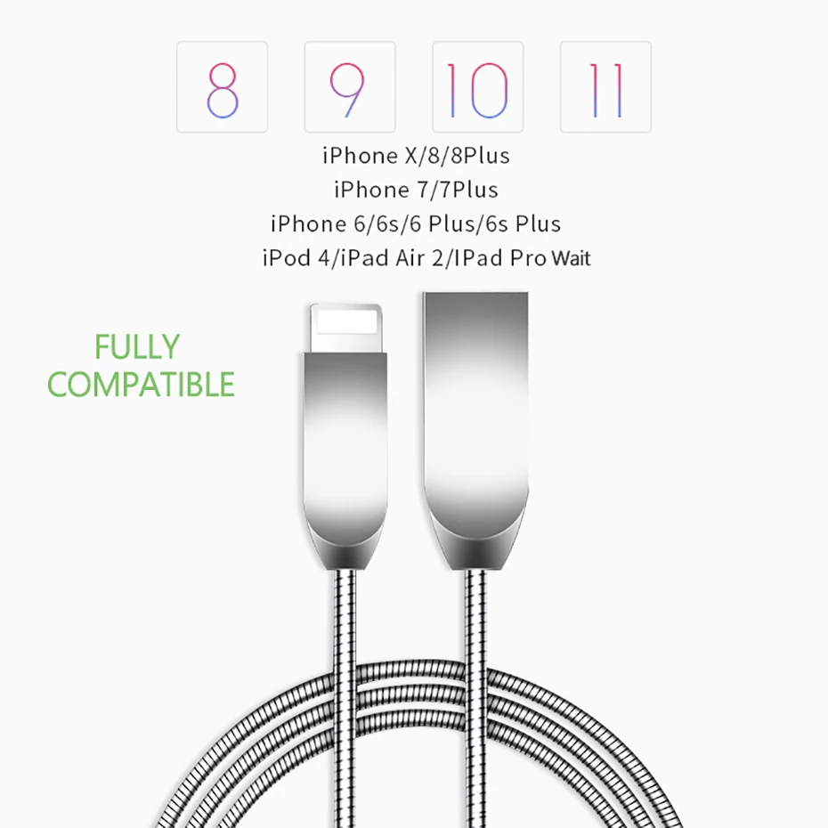 IToncs 2A быстрое зарядное устройство металлический кабель Micro USB для xiaomi 8 mix2 samsung S7