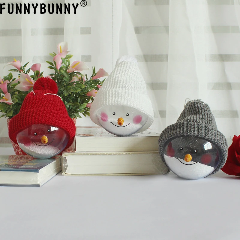 FUNNYBUNNY креативная кукла прозрачный Снеговик мяч Рождественские подвесные