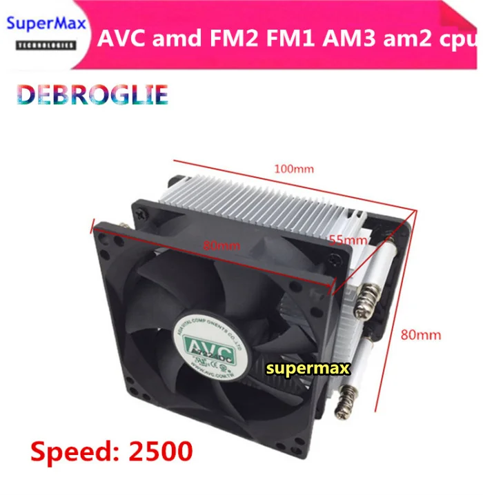 Free Shipping Brand new 5PCS AVC fan amd FM2 FM1 AM3 am2 cpu Radiator screw mute CPU pure aluminum | Компьютеры и офис