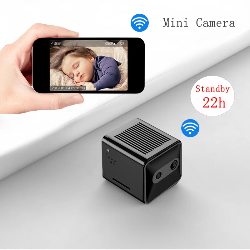 Мини WiFi камера HD 1080P Домашняя безопасность беспроводная ip 8 м ночное видение