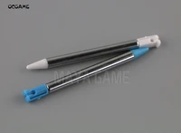 ocgame 120pcslot silver metal retractable stylus extendable slot touch pen for 3ds