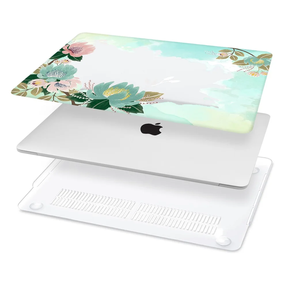 Чехол в цветочном стиле для Macbook Air 11 12 Pro Retina13 15, чехол для ноутбука Mac book 13,3 1" 16 A2141 Touch bar Air 13 A1932