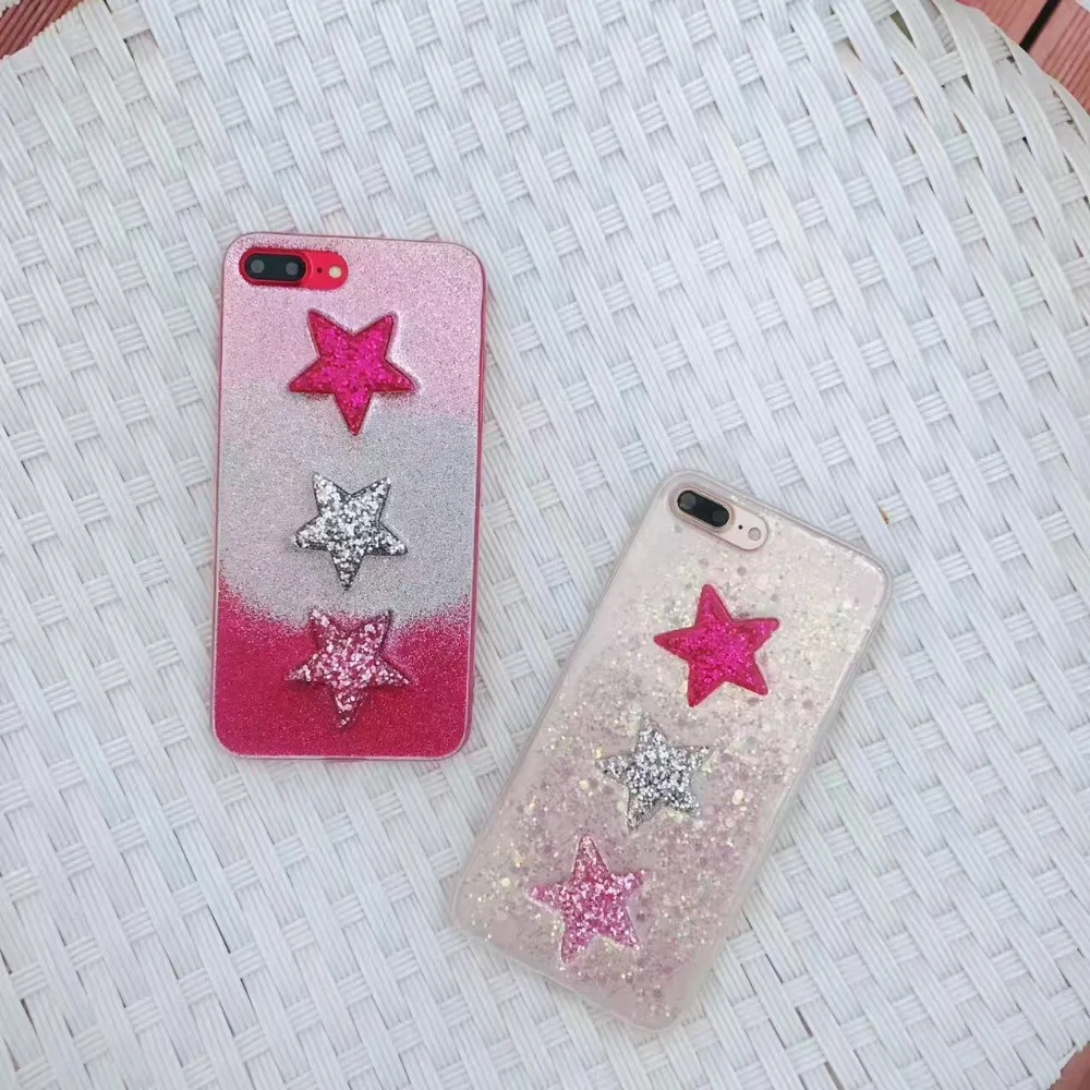 Япония Корея супер мило пятиконечная звезда постепенно меняется Цвет мерцающий