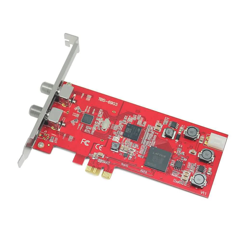 TBS 6903 Профессиональный DVB S2 двойной тюнер PCI e карта CCM/VCM/ACM 16apsk/32apsk|dual tuner|dvb-s2 dual