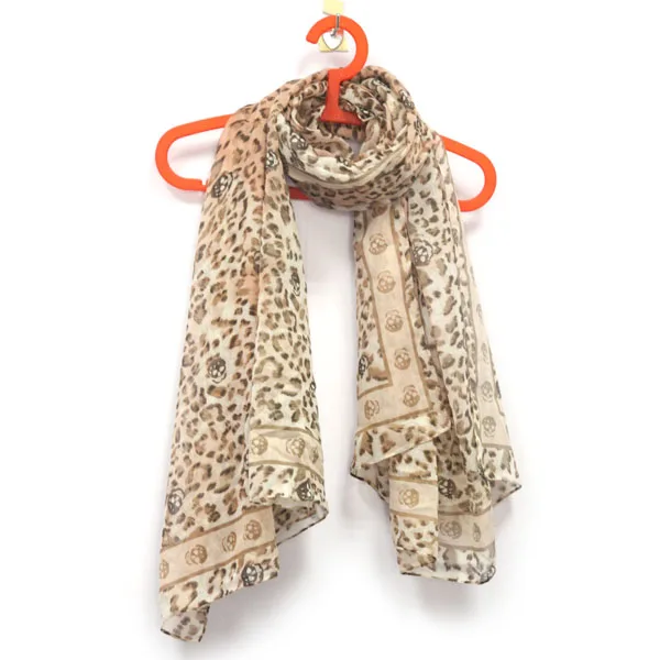 Двойной удачи Лидер продаж печати череп головы узор шелк Для женщин шарф шали