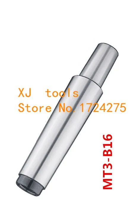 

1PCS Reducing Drill Sleeve MT3-B16 Morse Taper Shank Drill Chuck Arbor Drilling Lathe Machine Capacity 1-13mm End Thread 12mm