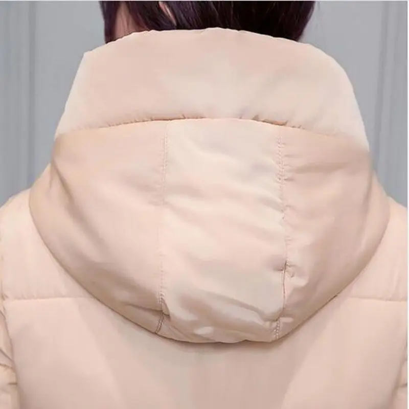 Новинка 2018 женская зимняя куртка пуховая парка длинное теплое пальто с капюшоном