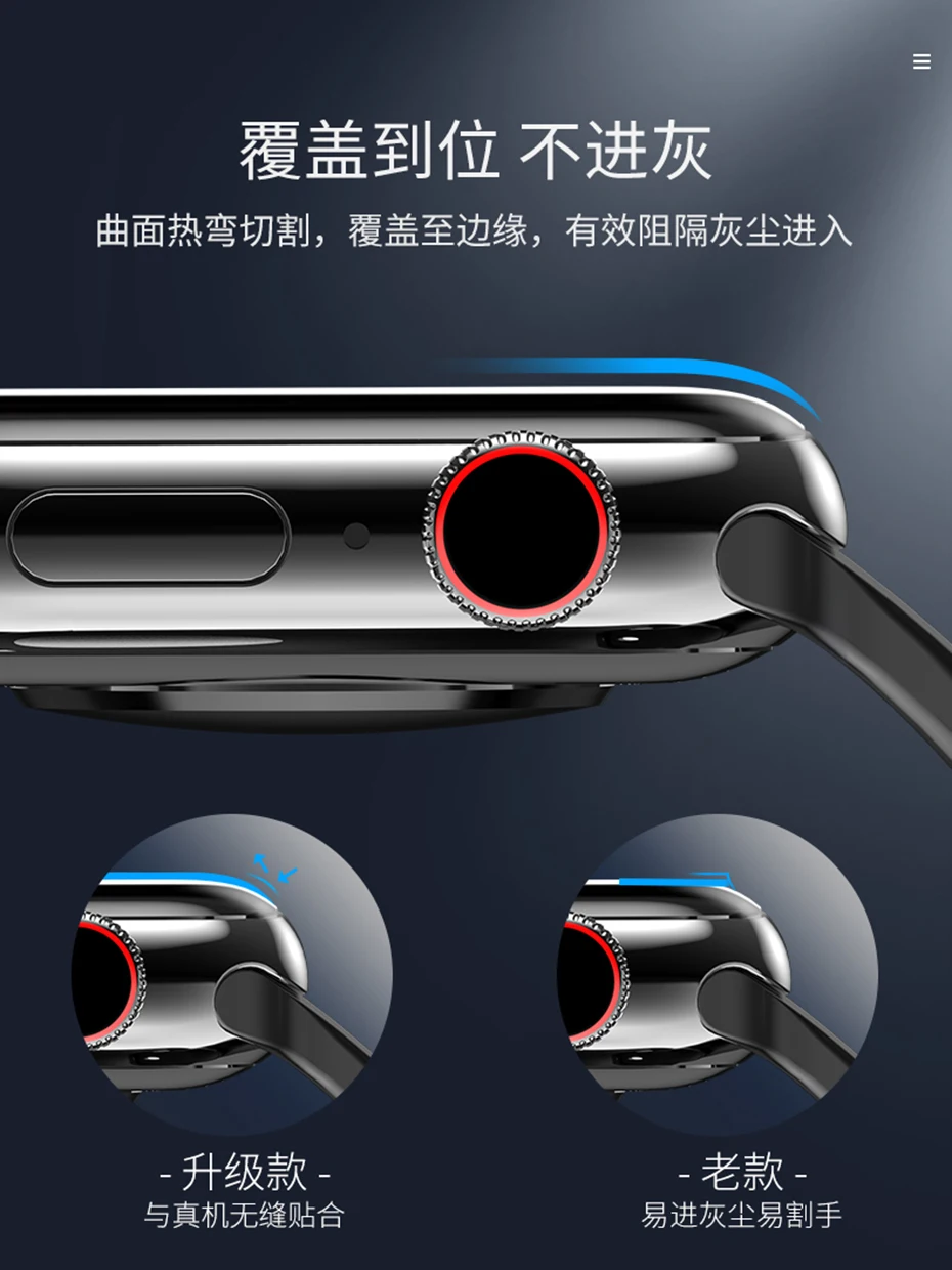 HOCO 3D изогнутая поверхность 9H Закаленное стекло пленка для Apple Watch 44 мм 40 мм протектор экрана для IWatch серии 4 Высокое качество