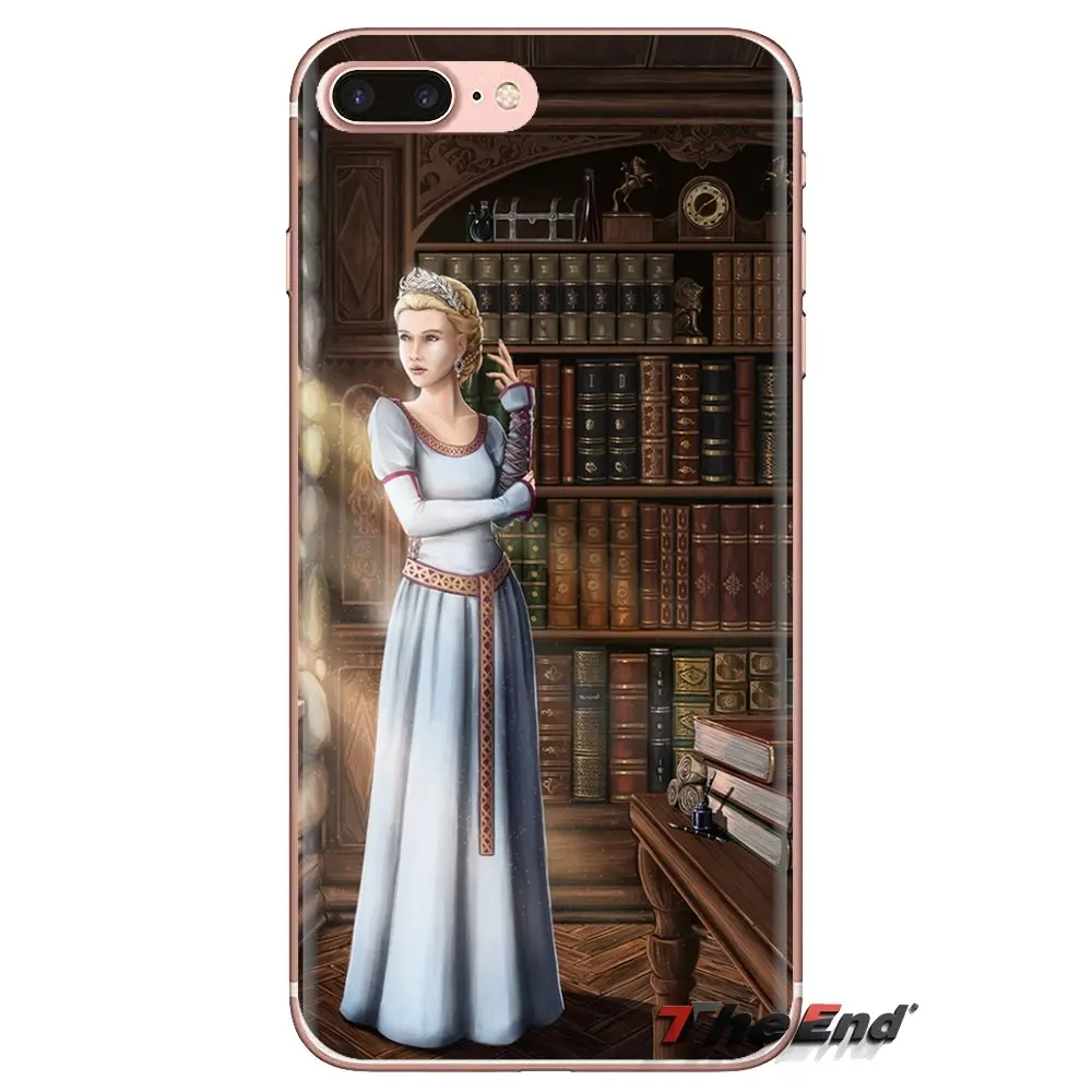Library fantasy art books Transparent Soft Cases Covers For Xiaomi Redmi 4A S2 Note 3 3S 4 4X 5 Plus 6 7 6A Pro Pocophone F1 |