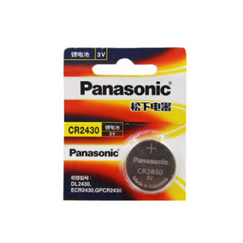 Литиевый кнопочный аккумулятор Panasonic CR2430 CR 2430 3 В батарейки для часов слуховых