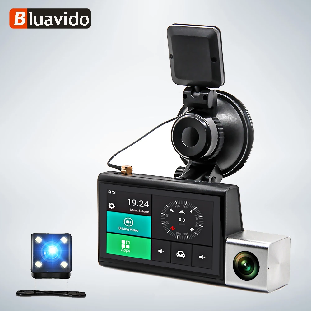 Автомобильный видеорегистратор Bluavido 3G с функцией ночного видения FHD 1080P WDR и