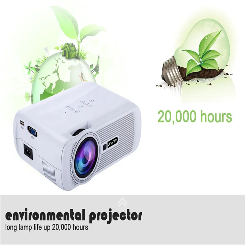 HIPERDEAL U80 EU 1000 люмен 1080P Мультимедийный Мини Портативный HD светодиодный проектор Микро домашний кинотеатр проектор мини-проектор Apr19