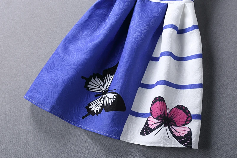 FTLZZ новое летнее женское платье с принтом бабочки без рукавов круглым вырезом