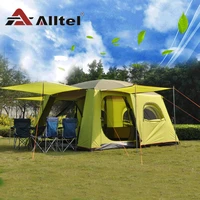 luxury ultralarge high quality one hall two bedrooms 6 8 10 12 outdoor camping tent the room can be divide into 4rooms